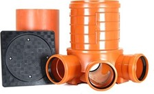 KG Schacht DN300 - Schachtboden DN300/DN160 - Schachtboden 3x160/1x160