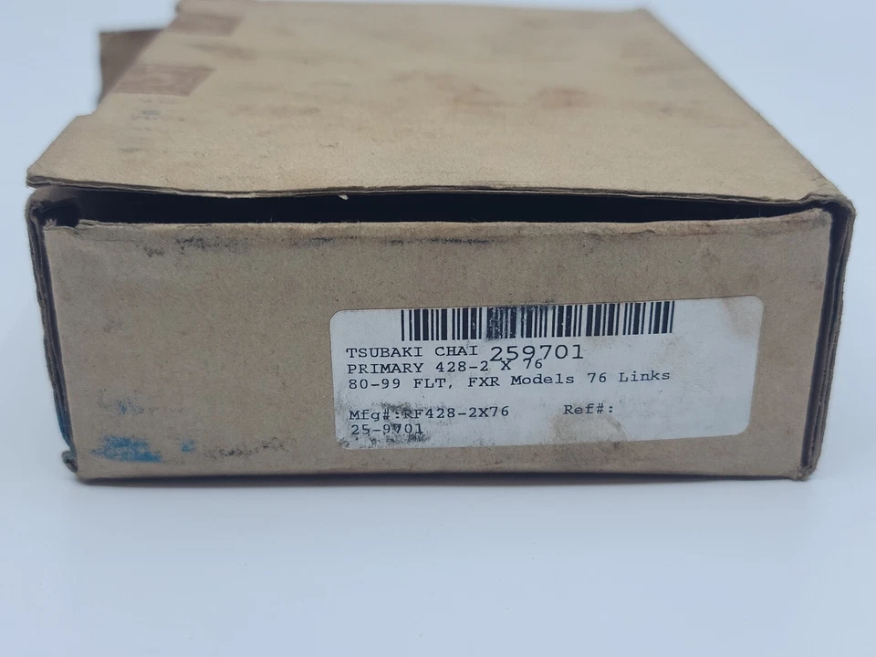 Harley Davidson Tsubaki Motorcycle Chain 428-2 X 76 Link #259701 1980-99 FLT FXR - Image 2 of 2