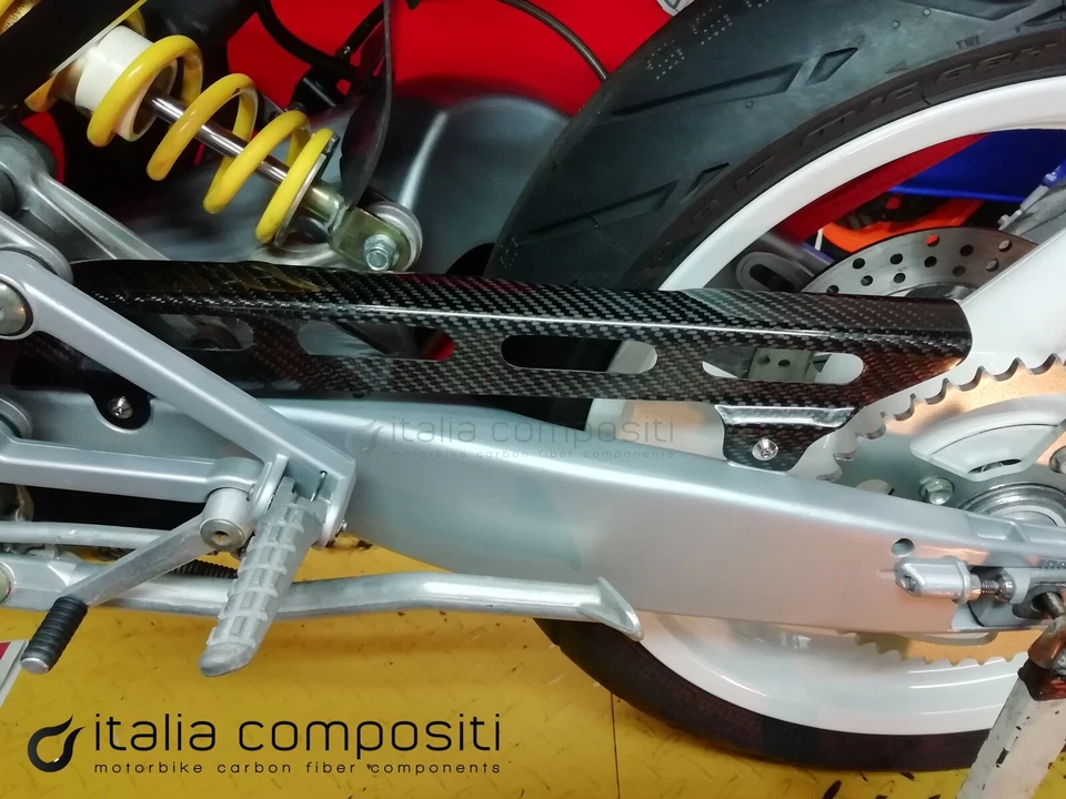 Paracatena CAGIVA Mito 125 / EV / SP525 - Planet - Raptor - Fibra di carbonio - Imagem 3 de 3