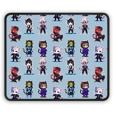 Baldurs Gate 3 Inspired D&D Mouse Pad for Gamers Chibi Characters BG3