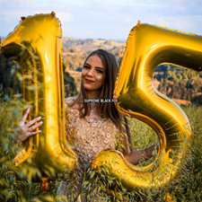 40" Large Foil Letter Balloons Number Balloon Float Helium Silver Gold Hot Pink 