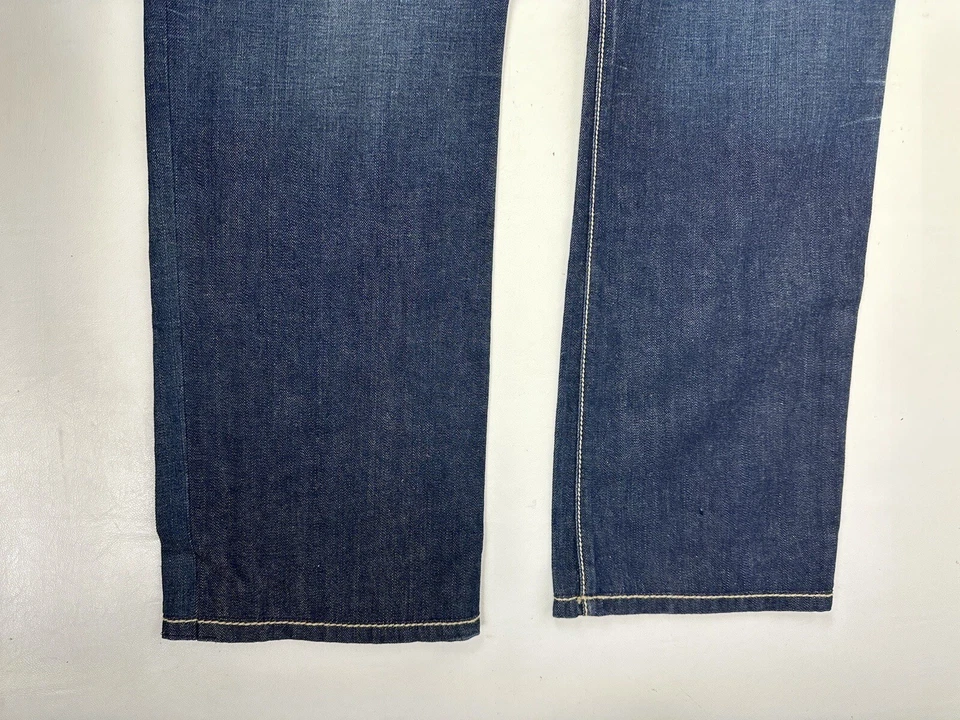 Robin's Jeans Men's Flap Studded Black Leather Pockets Embroidered Size 40x31 - Image 3 of 4