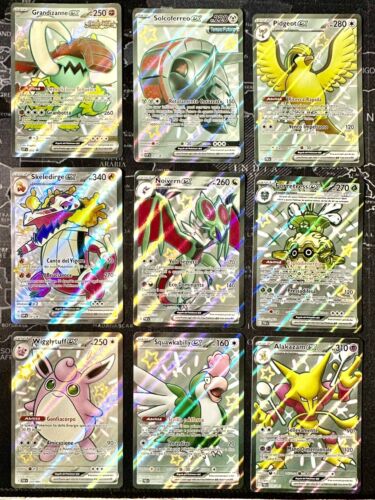 Lotto 9 Carte Pokemon SHINY EX ~ FULL ART ~ Destino Di Paldea - Imagen 1 de 2