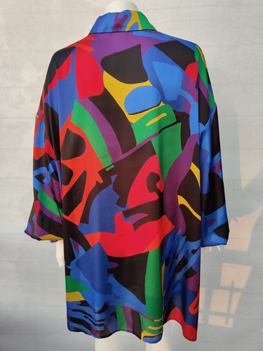 🌟MARINA RINALDI SATIN Blouse PLUS size 31- W22 US_60It_52De_56Fr_26Uk - Picture 18 of 24