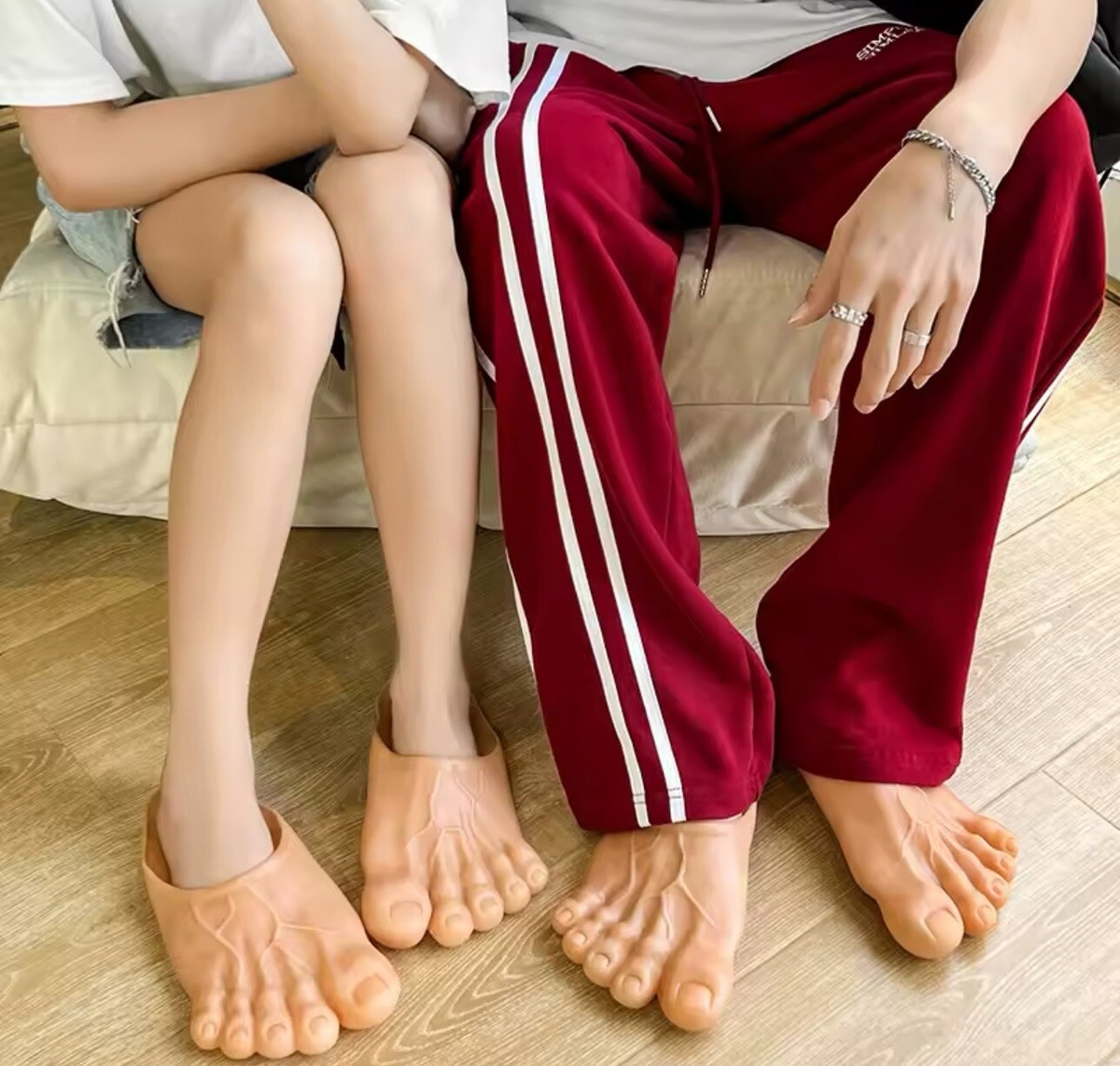 New Funny Slippers Man Women
Footwear Shoes Large Summer Beach
Bigfoot Fashion Amazon.com: VHDY85KA Beach Sandals Fashion Quirky Creative  main image 4