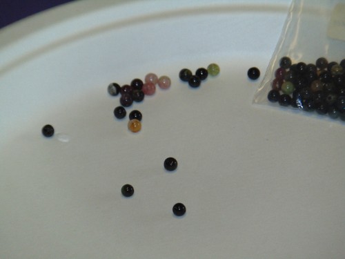 Natural Tourmaline 4mm & 3mm Round Bead Lot of 3 Packs New Old Stock - Picture 4 of 7