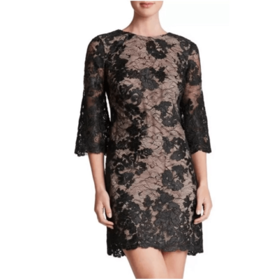 Dress the Population Melody Floral Lace Bell Sleeve Shift Dress S | eBay Dress the Population Melody Floral Lace Bell Sleeve Shift Dress S | eBay