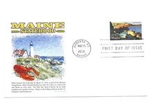 5456 Maine Statehood Panda Cachets FDC 