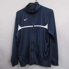 Nike Mens Track Jacket M Navy Blue Active Full Zip Training Lighweight