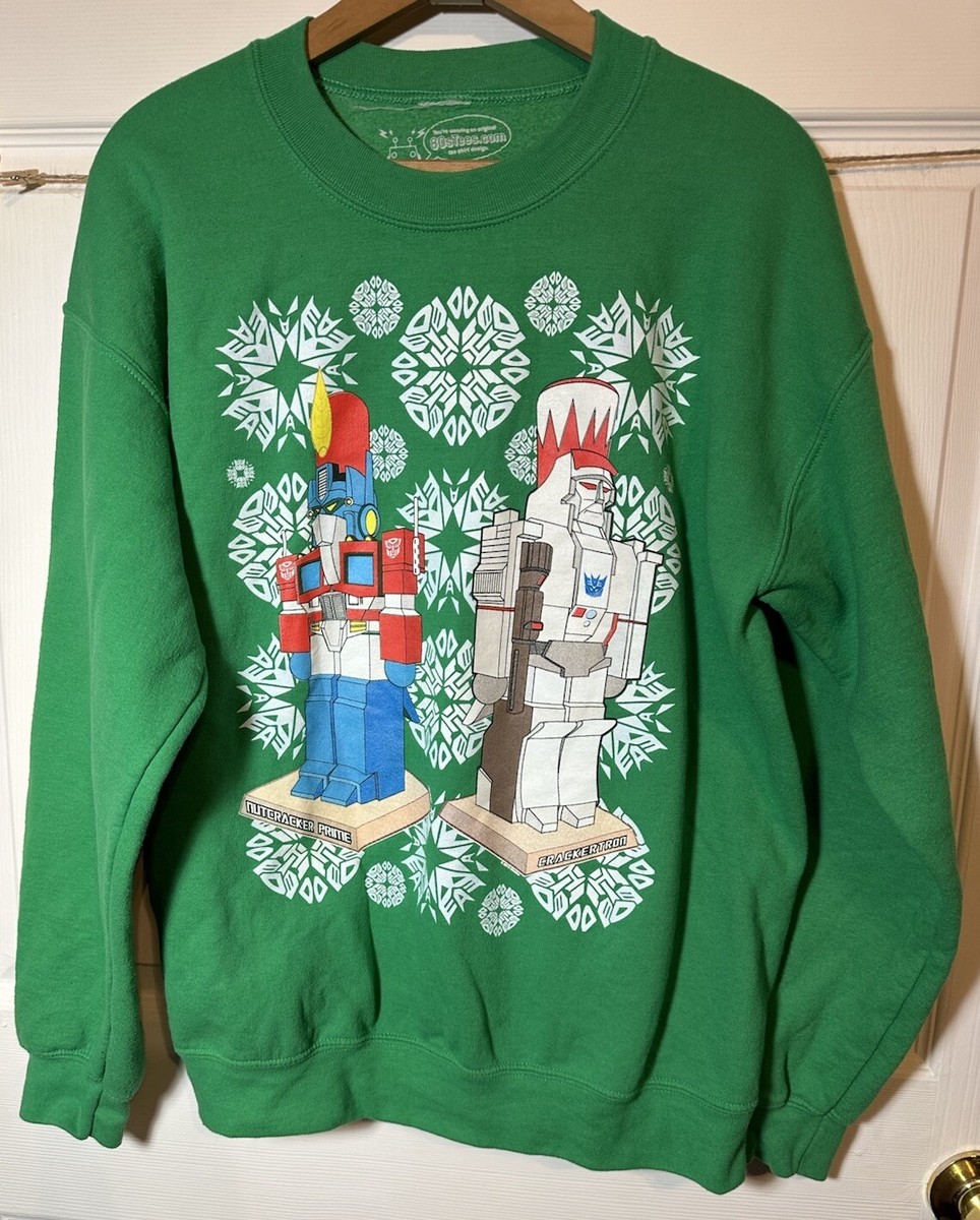 Transformers Ugly Christmas Sweater Men's Size Medium Holiday
