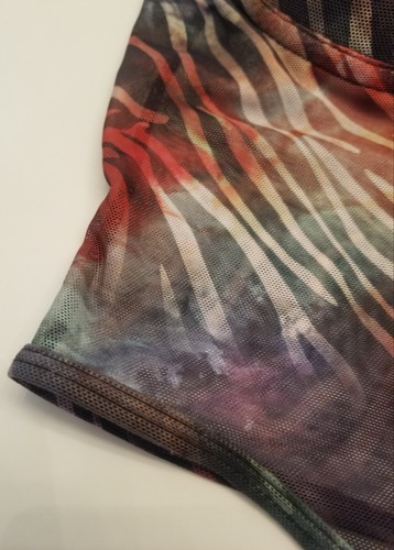 Shein Bae Para Mujer Talla Mediana Tank Bustier Corsé Malla Top Gancho/Ojo Cebra Nuevo con Etiquetas - Imagen 3 de 17