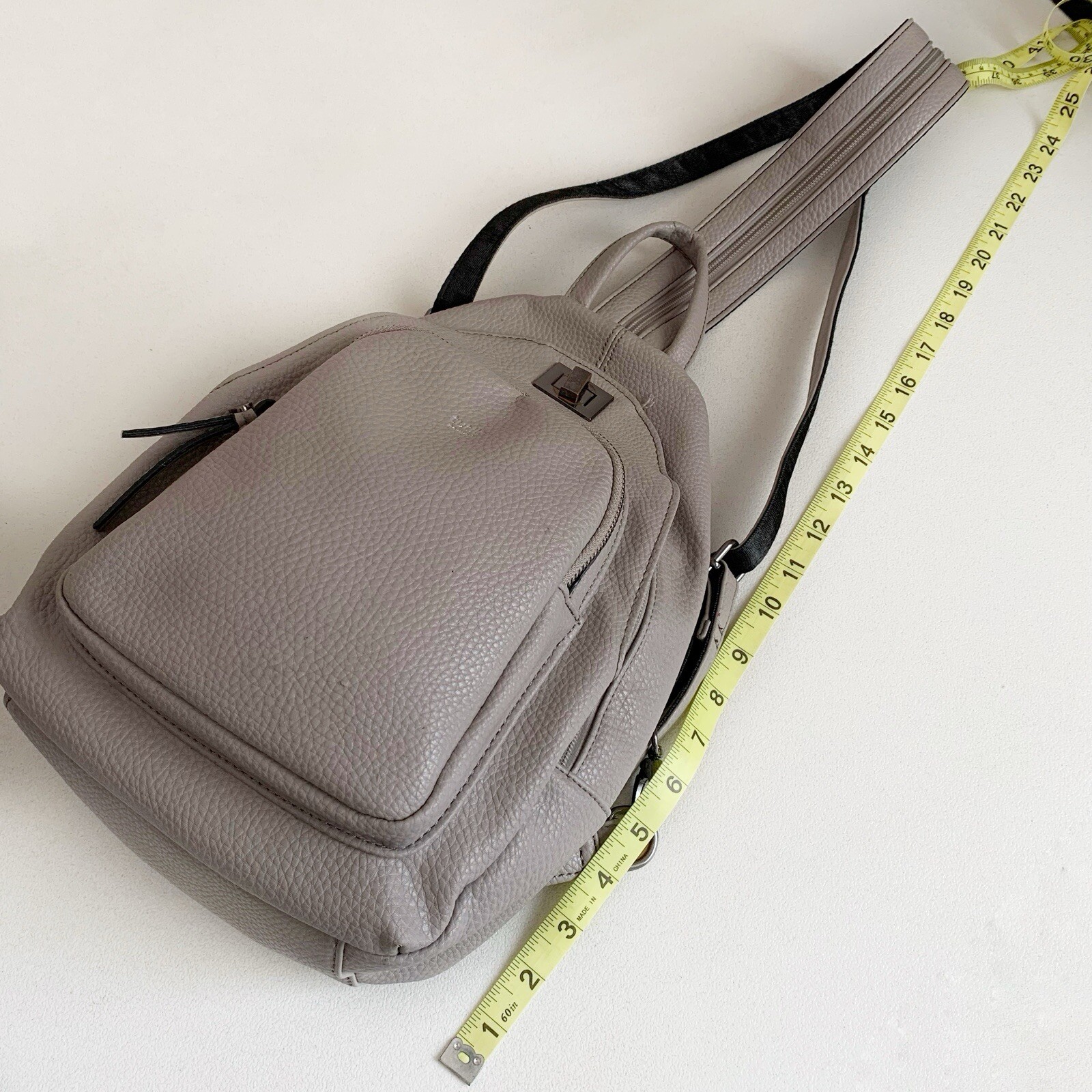 Tutilo Medium Backpack Gray Taupe Multiple Pocket… - image 9