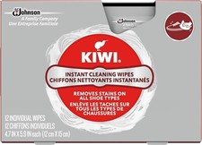 Kiwi Instant Cleaning Wipes Shoe Stain Remover Boot Portable Travel Size