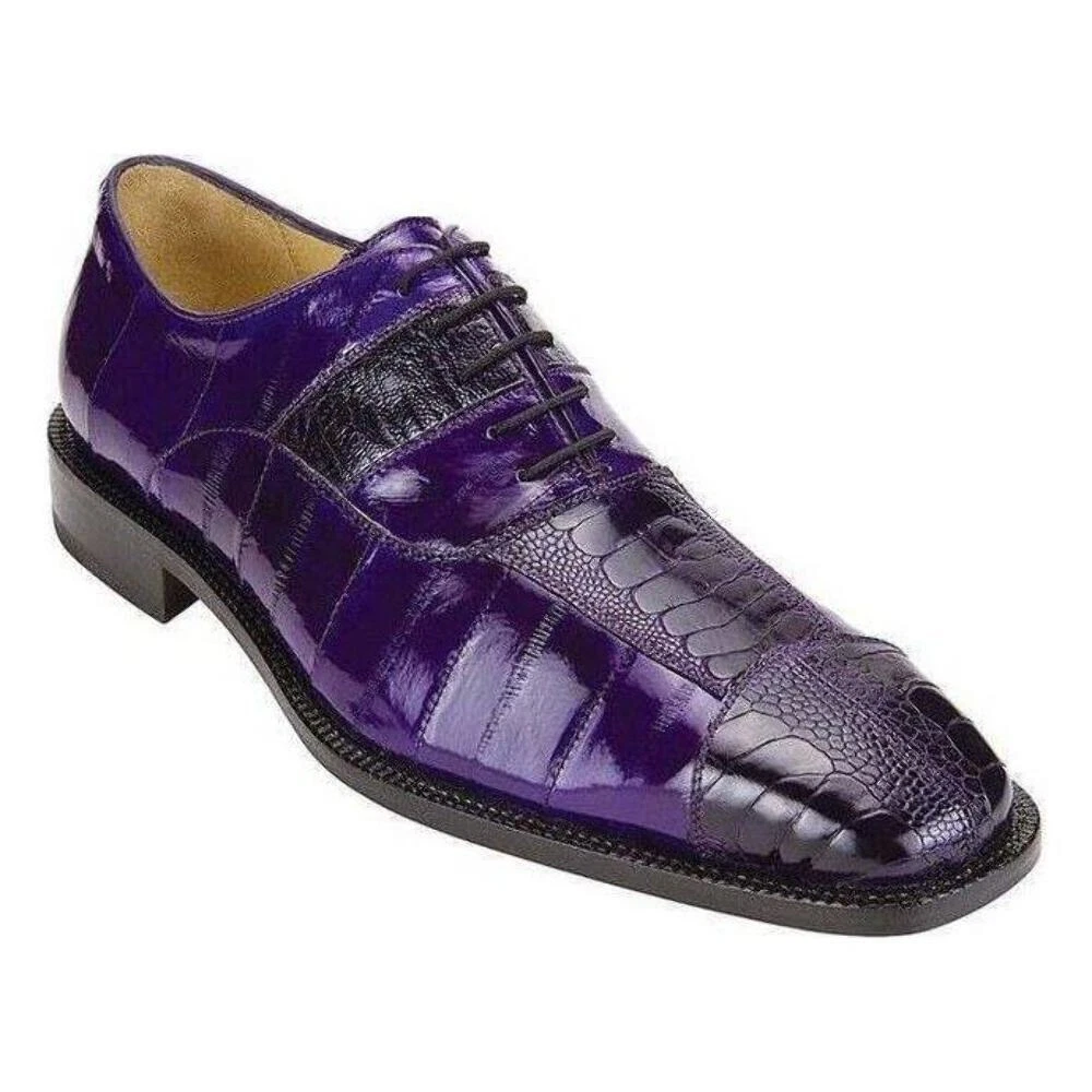 strapless open back dress Carrucci Mens Purple Two Tone Lace-up Oxford Leather Dress Shoes  The Suit  Depot