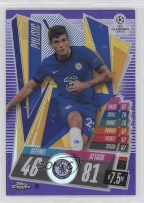 2020 Topps Chrome Match Attax UEFA Champions League /299 Christian Pulisic 17rb