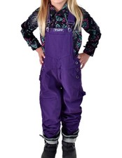 Cowgirl Tuff Western Overalls Girls Tuck Microfiber Purple GJBIBP