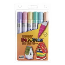 Uchida Of America DecoColor Paint Marker, 6 Pack, Pastel Colors, 6 Count