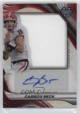 2024 Bowman U Prospect Jumbo Relic Auto Carson Beck #PJA-CBE Auto 12na