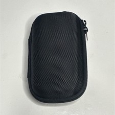 Black Nylon Compact Camera Case Padded Accessory Compartments Mesh Pockets
