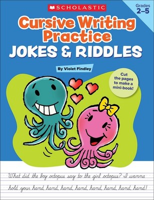 Cursive Writing Practice: Jokes & Riddles - paperback Findley, Violet