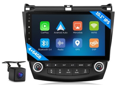 Android 14 4+64 Carplay For Honda Accord 7th 2003-2007 Car Radio Stereo GPS WiFi