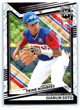 Juarlin Soto 2022 Panini Elite Extra Edition #176 Prime Numbers #/185