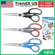 3-pack Heavy Duty Scissors with Ultra Sharp Blades and Comfort Grip Home 8.5"