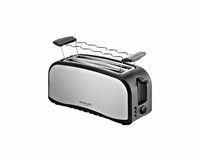 4 Scheiben Toaster Satinierter Edelstahl Michelino