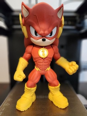 DC Comics Sonic The Hedgehog Sonic As The Flash 11 Inch Action Figure Brand New