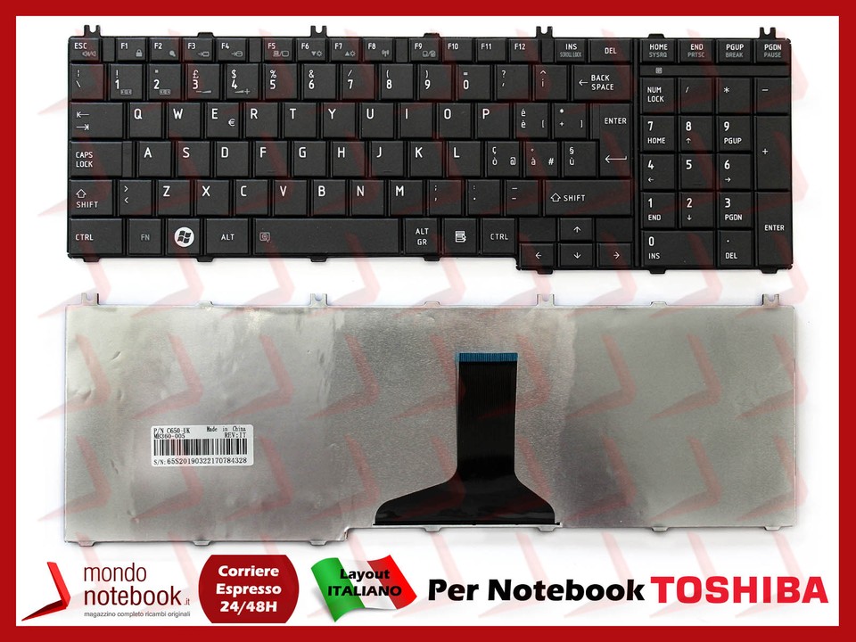 Ersatz-Tastatur Für Toshiba Satellite C660-1NP – UK Layout, Schwarz, Einfacher Einbau