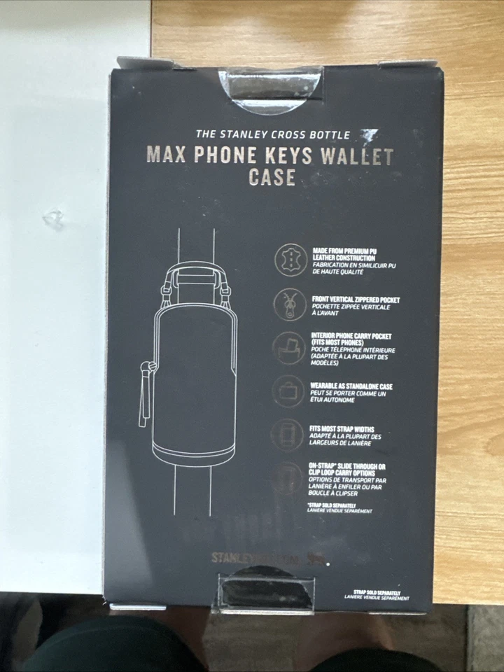 NIB☆ Stanley Essentials Max Phone Keys Wallet Case ~ Rose 12730-001 *Leather*  - Image 2 of 2