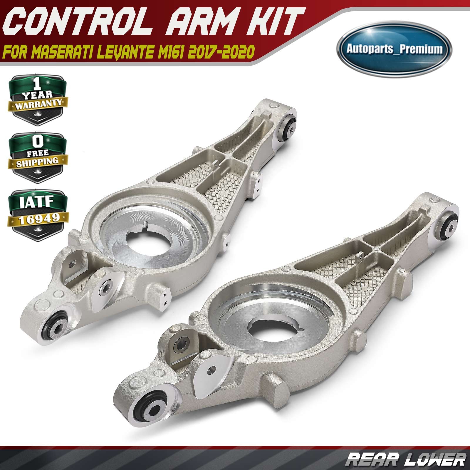 2x Rear Lower Side Control Arm for Maserati Levante M161 2017-2020 Sport Utility