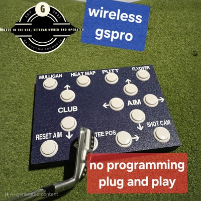 V2 WIRELESS no programming gspro control box (dark blue)