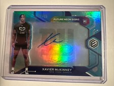 2020 Panini Elements Xavier McKinney #FS-XM Rookie Future Neon Signs Auto /75