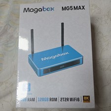 Nuovo 2026 Magabox MG5 MAX 8k UHD Media Box 4 GB + 128 GB telecomando comando vocale