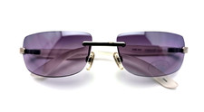 STEVE MADDEN LTD S783 SLV SQUARE PURPLE RIMLESS AUTHENTIC SUNGLASSES 56-17-135