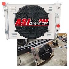 4-row Aluminum Radiator W Shroud Fan For 2005-13 2011 Chevrolet Corvette C6 V8