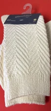 Universal Thread Off White Ribbed Knit Crew Boot Socks Women's Size 4-10 NEW