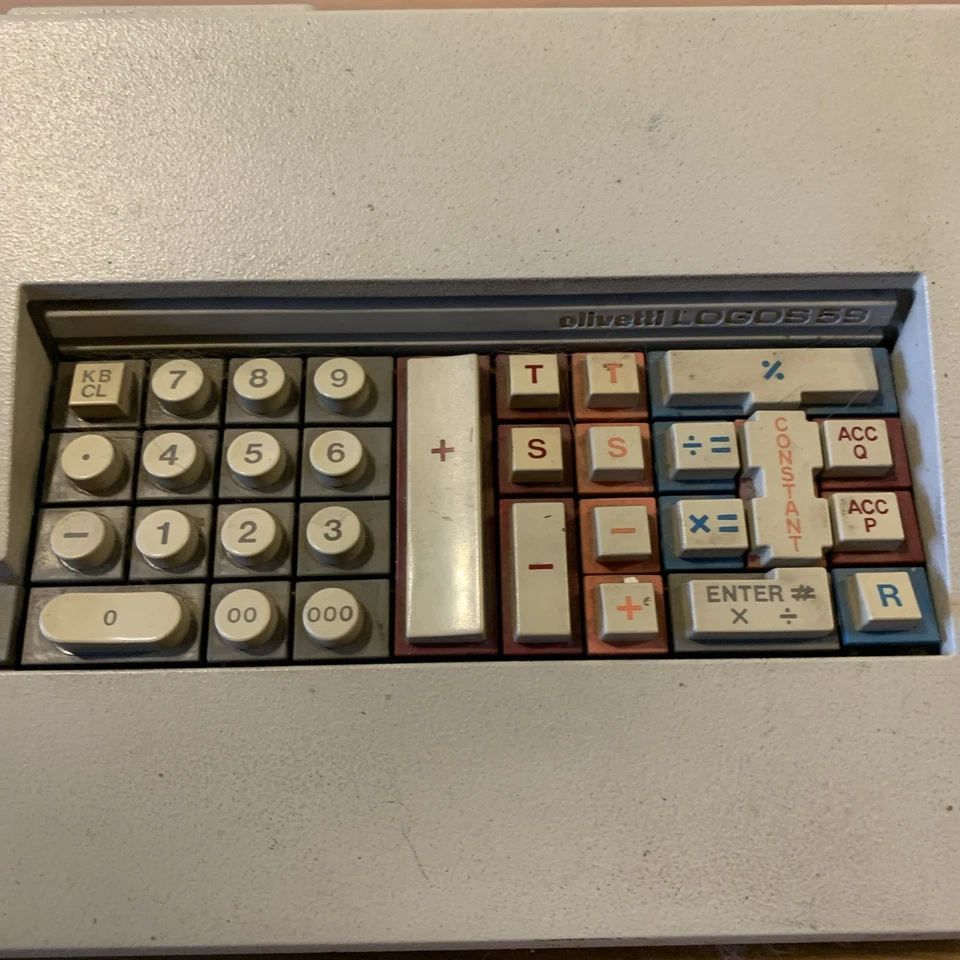 Olivetti Logos 59 machine à calculer ancienne collector non testée - Photo 2/4