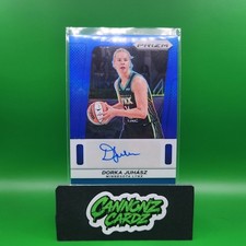 2025 Panini WNBA Prizm Dorka Juhasz Throwback Signatures Blue 57/75 Auto Lynx