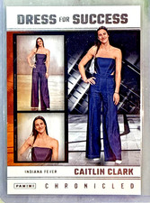 2025 Panini Caitlin Clark Chronicled Dress For Success Card-#66 Indiana Fever