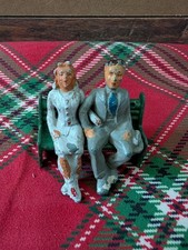 Vintage Barclays Manoil - 1930-1950 Era - Man and Women on a Bench