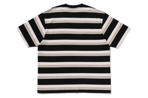 A Bathing Ape Stripe One Point Pocket Tee Black 1m30-109-309 | eBay