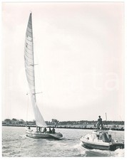 1982 PORTO CORSINI Allenamento della barca a vela AZZURRA Foto 24x30 cm