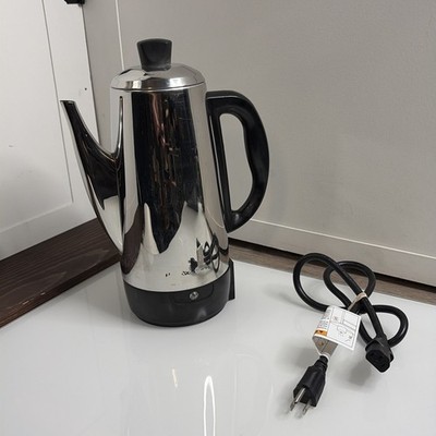Hamilton Beach 40616 Stainless Steel 12 Cup Percolator Pot Tested Working P15
