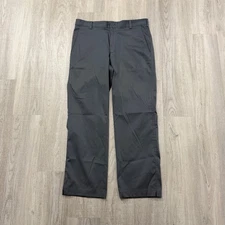 Nike Golf Dri-Fit Tech Pants Mens 30x30 Gray Flat Front Chino Golfing 472532-021