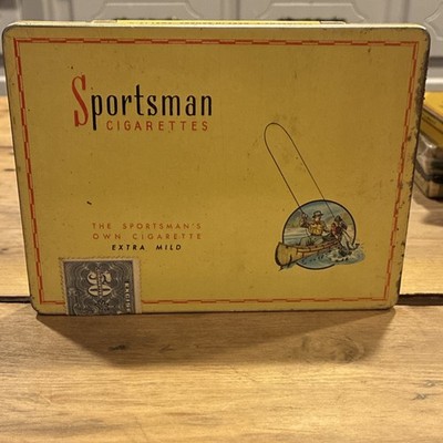 Sportsman Cigarettes Tin Extra Mild 50 Count Carreras Made in Canada
