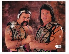 Rick & Scott Steiner Brothers Signed 8x10 Photo WWE Tag Champions JSA Witness