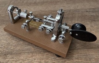 VTG (1979) Sienna Brown Vibroplex Original HAM Radio Key #388134