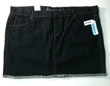 Old Navy Women's Dark Blue Cotton Jean Mini Skirt Size 18R